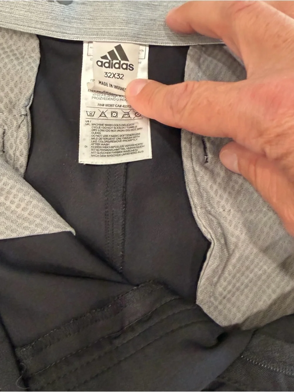 Adidas Men's Black Performance Golf Pants